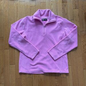 Pink fleece quarterzip